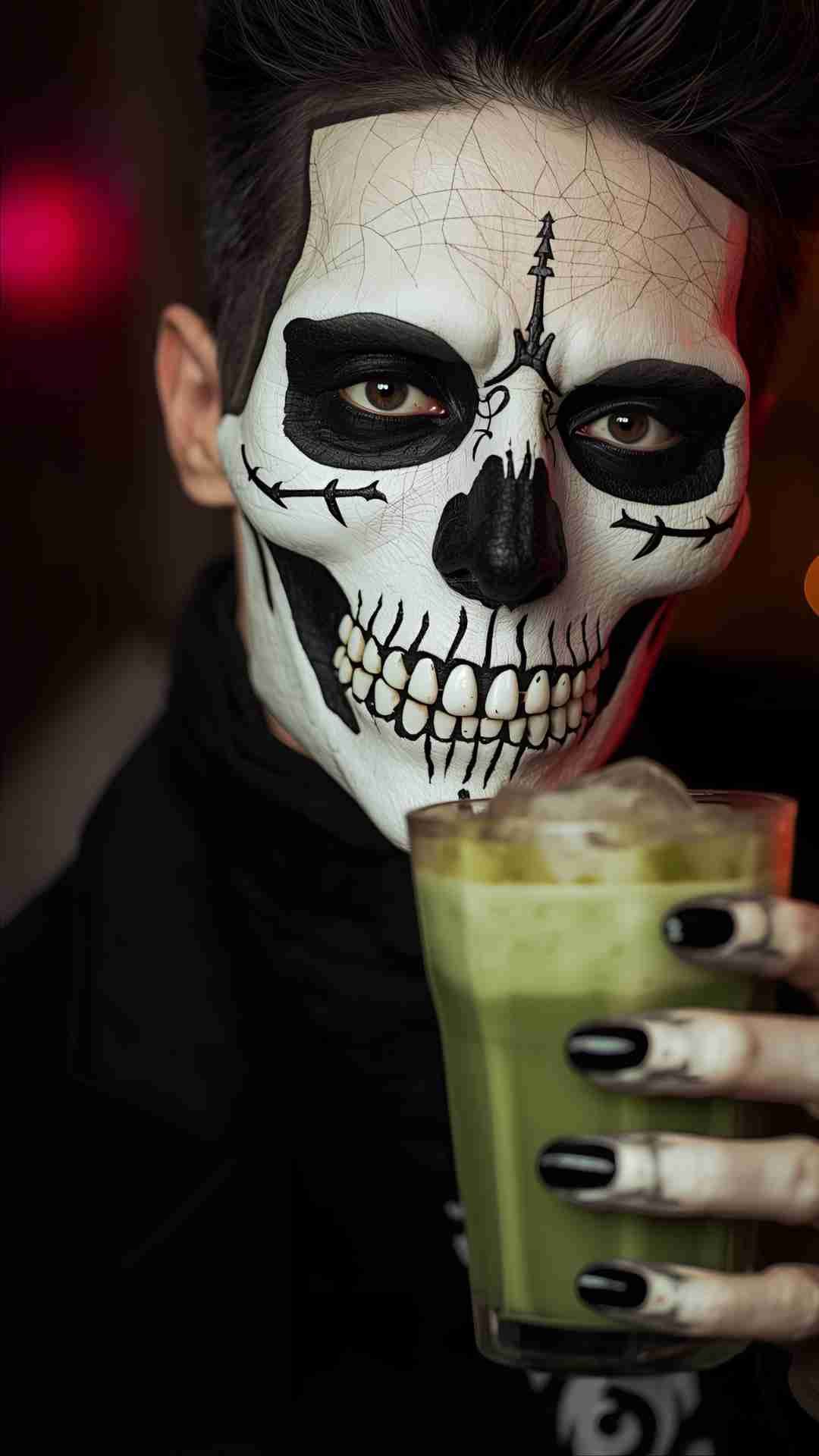 Nyra Elira Halloween Matcha Party Skelett