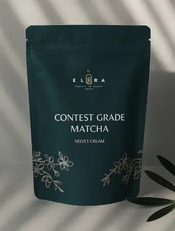 Contest Grade Matcha aus Japan – hochwertige Verpackung mit grünem Akzent in 100g